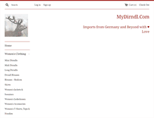 Tablet Screenshot of mydirndl.com